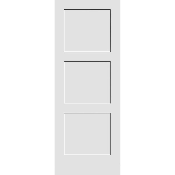 Trimlite 34" x 84" Primed 3-Panel Equal Panel Interior Shaker Slab Door 2170pri8433